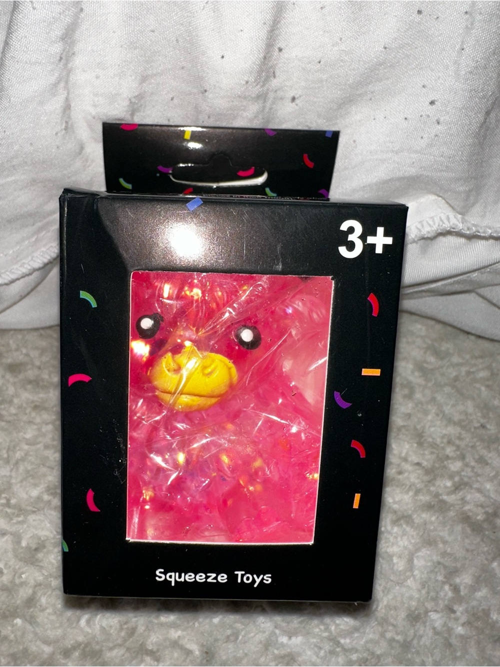 Pink highland cow Squeeze Toy for Kids - Vibrant Sensory Play